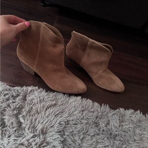 Tan Suede Ankle Boots